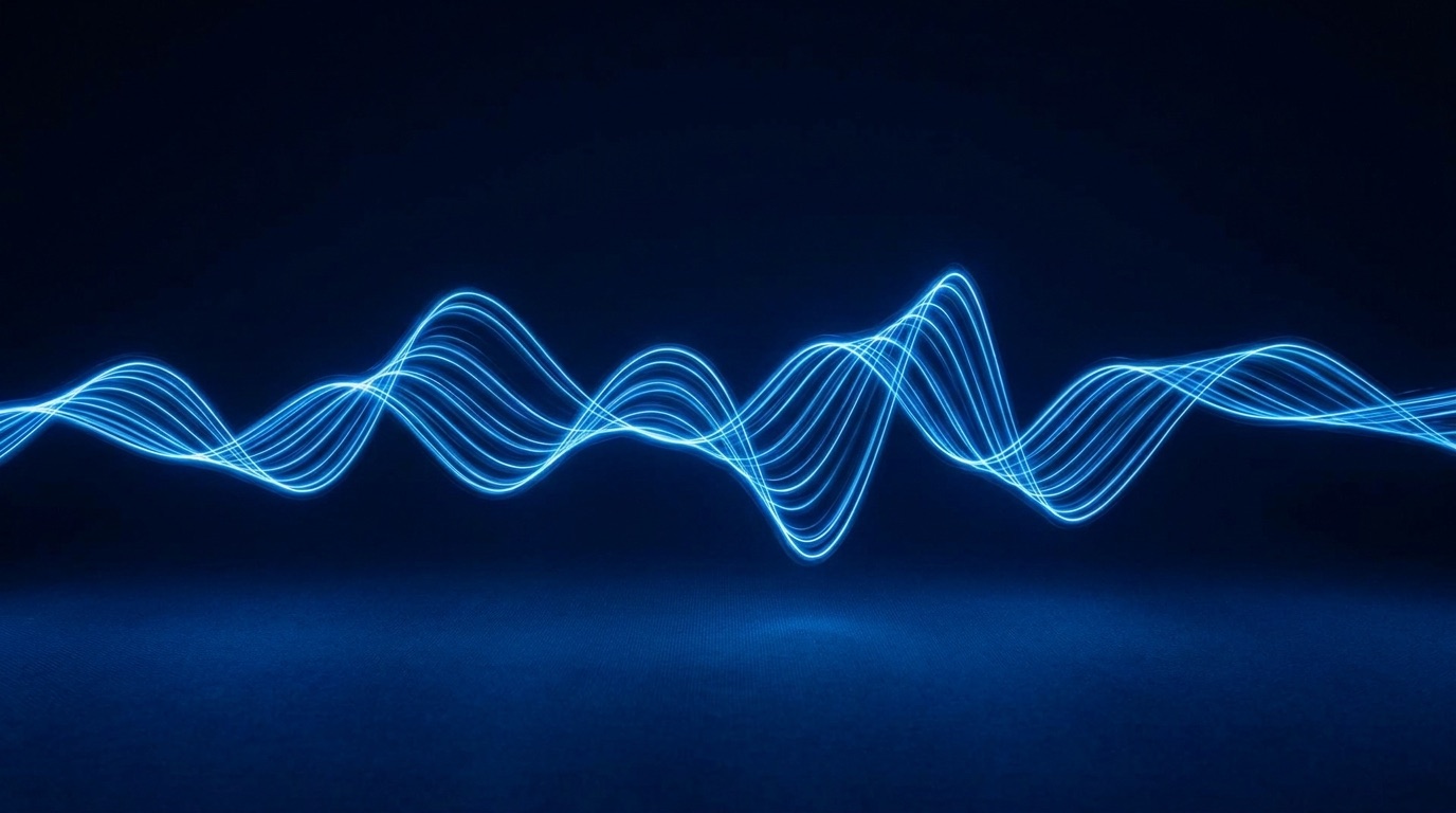 A mobile performance waveform running smoothly at sixty frames per second on a deep navy background